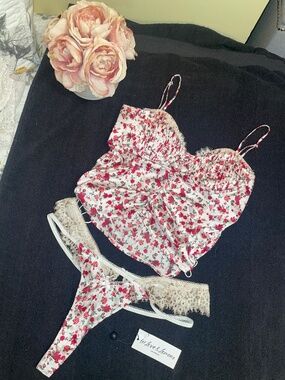 For Love & Lemons Melrose Bustier& Thong SET L/XL NWT